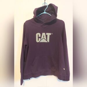 CAT Women's Purple Hoodie Sweater